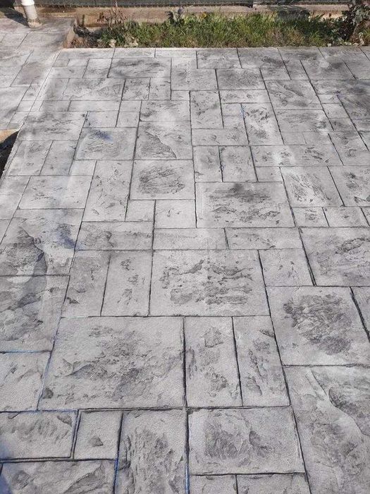 Beton amprentat decorativ. Pavaje cu beton amprentat
