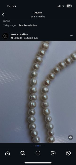 Colier perle de cultura