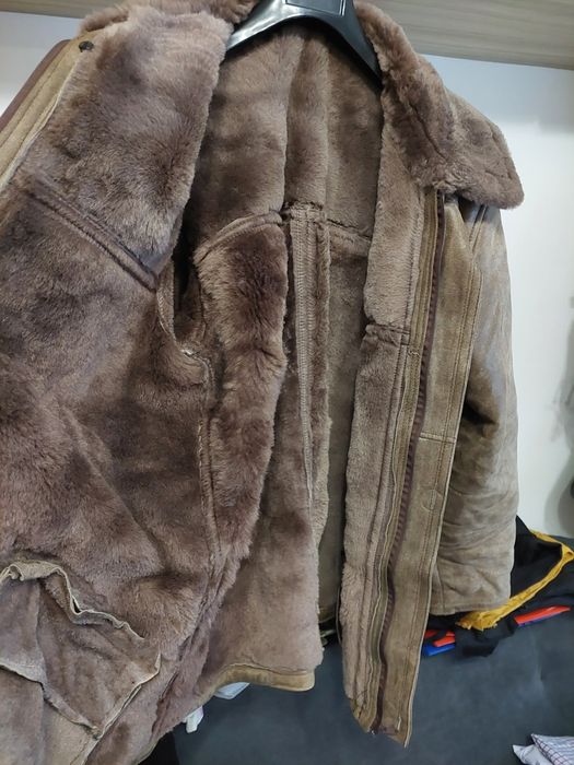 Cojoc bărbați din piele naturala cu blana