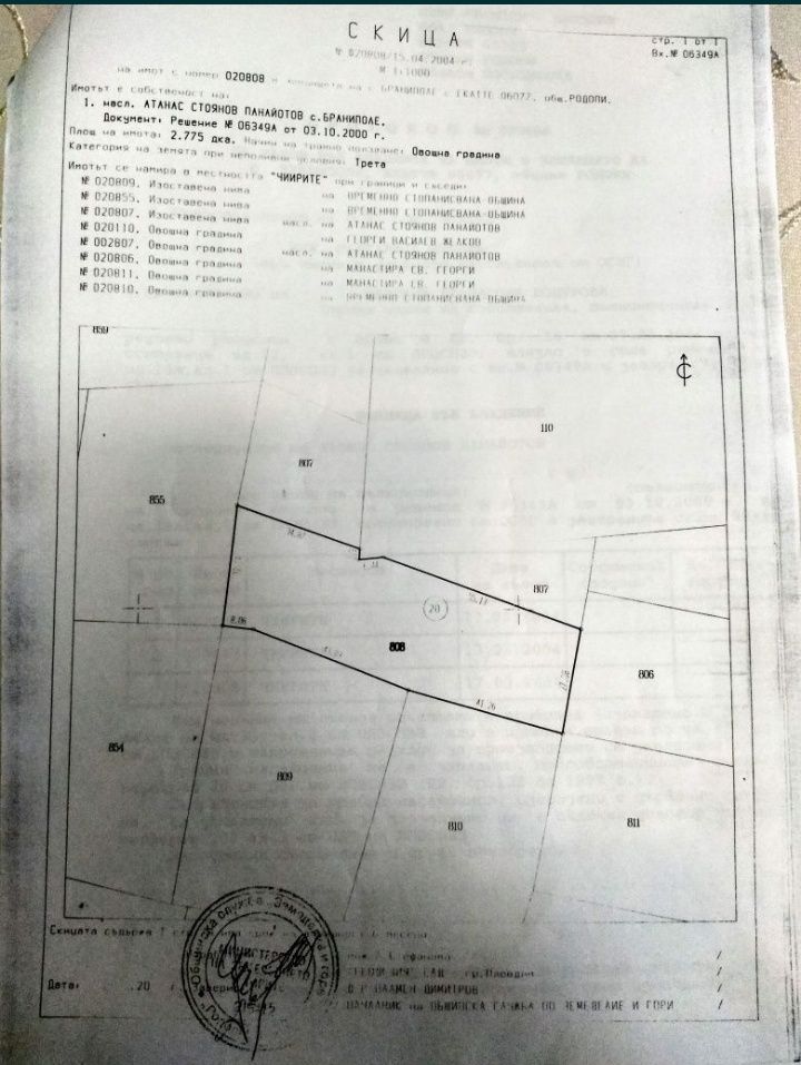 Земеделска земя в село Браниполе