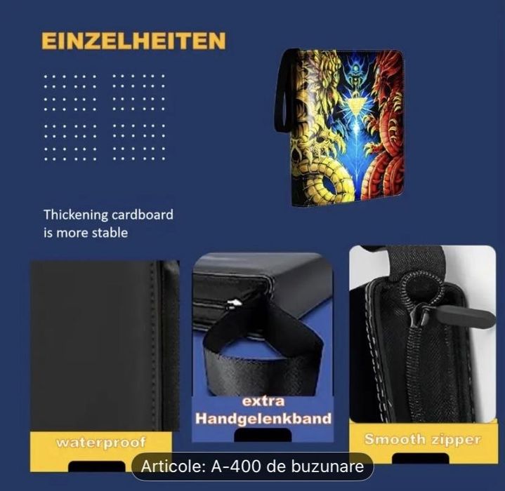 Album YU-GI-OH 400 buzunare