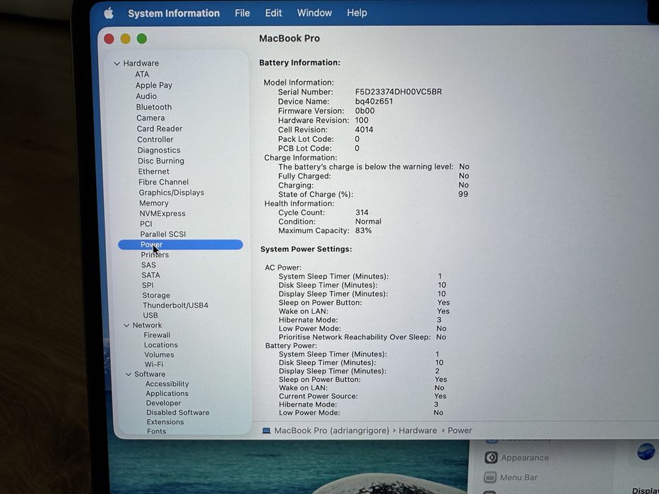 Macbook pro 16 M1 PRO