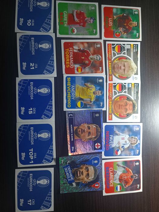8 legende+H.Kane&O.Dembele+5mystery cards.