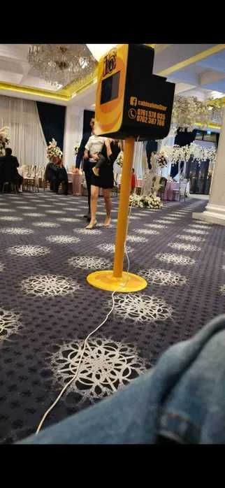 Cabina foto, gheata carbonica, fum greu