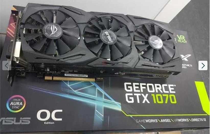 Placa video ASUS GeForce GTX1070 ROG STRIX GAMING O8G 8GB GDDR5 256bit