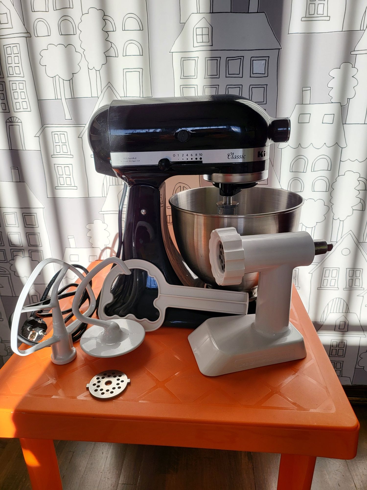 Планетарен миксер KitchenAid Classic Приставка месомелачка и бисквити