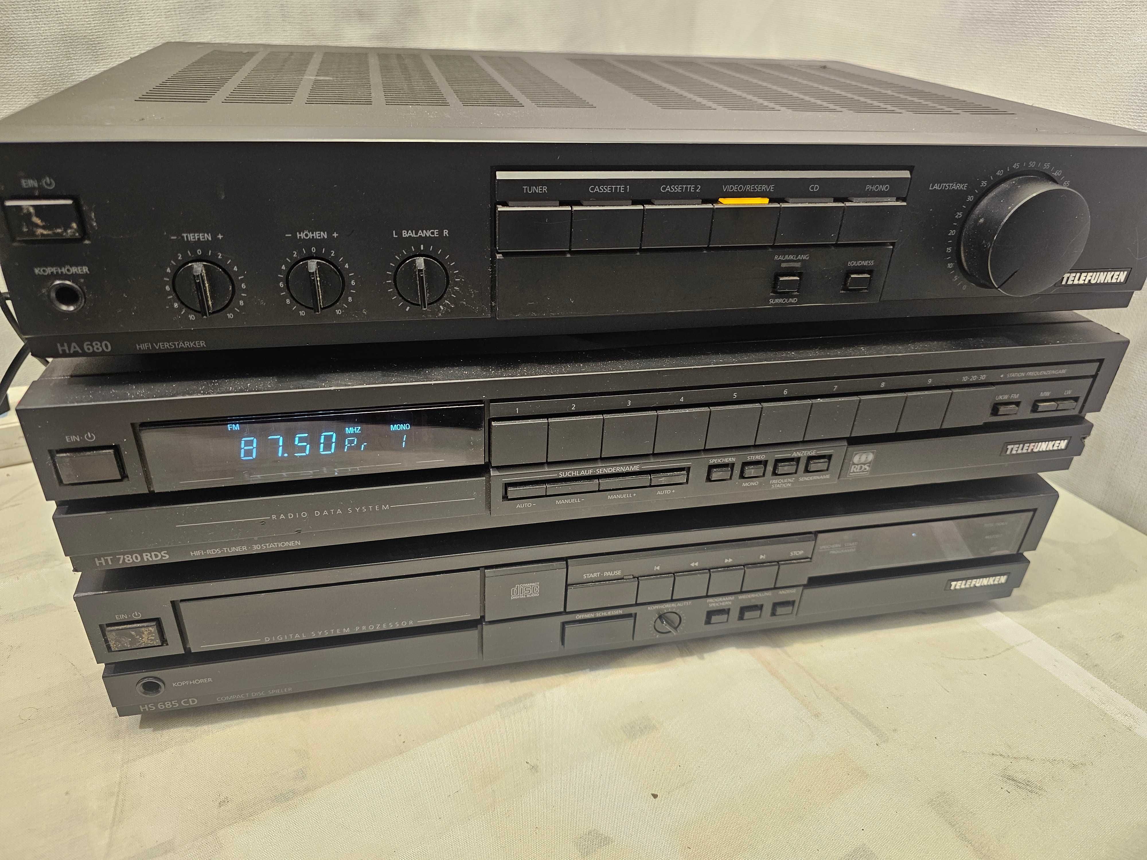 Linie audio Telefunken HA 680 HT 780 HS 685 Germany