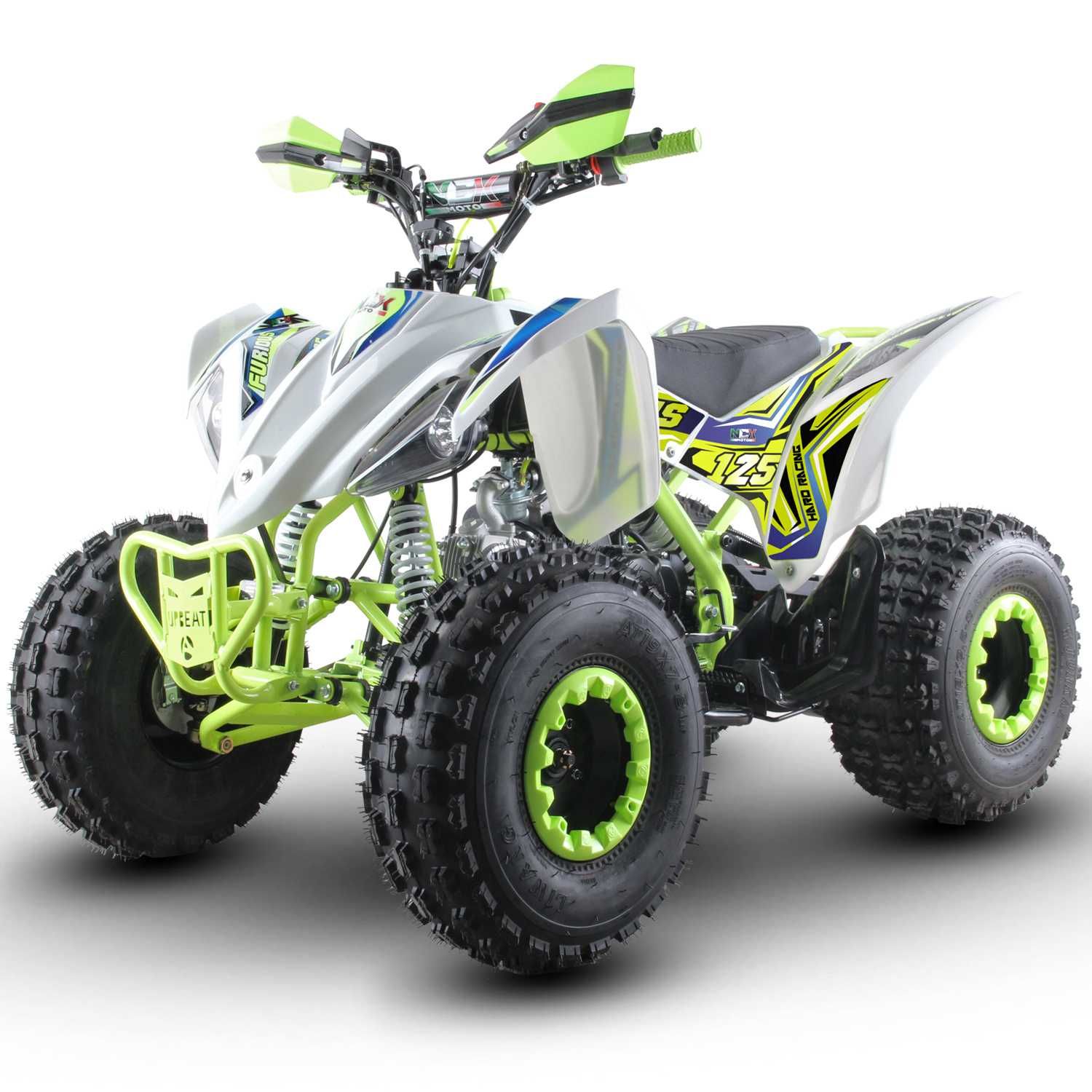 Atv NCX Furious 8" 125cc 4T benzina alb/verde lemon