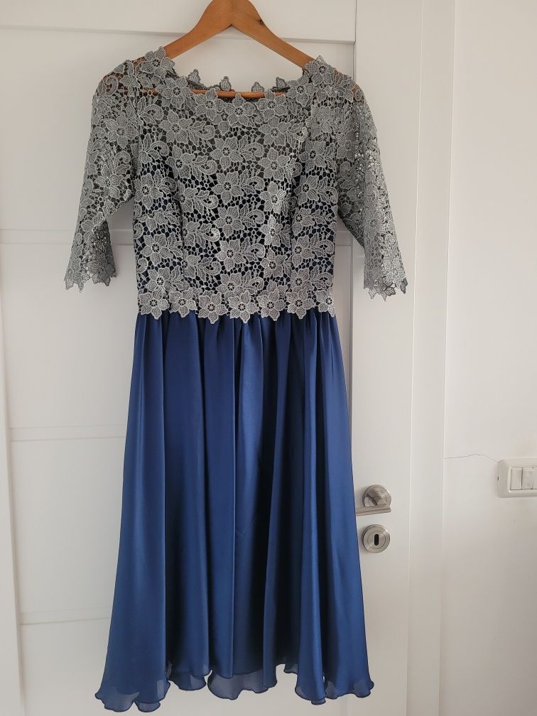 Rochie matase si dantelă, 36-38