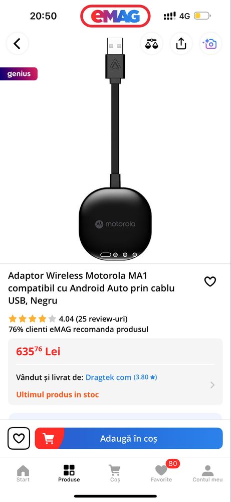 Motorola MA1, android auto