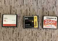 Carduri Compact flash CF 16 64 256 gb