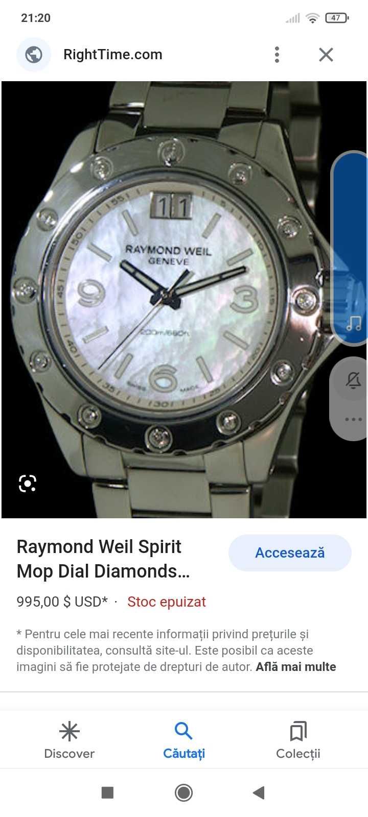 Ceas Raymond Weil Geneve original