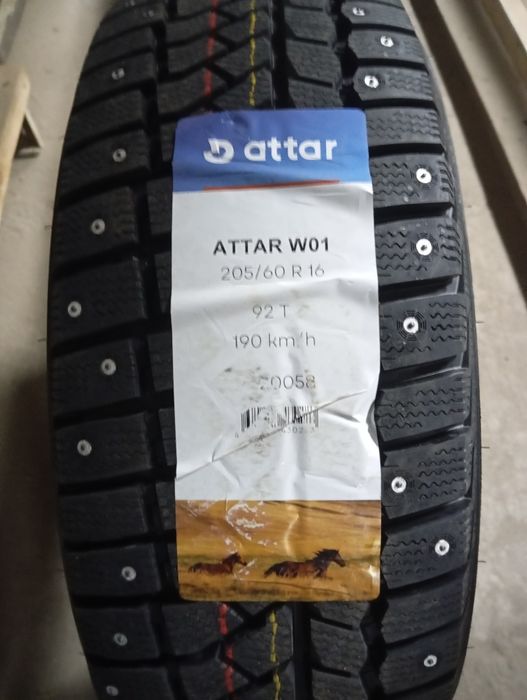Зимние шины, шипованные, новые 205/60R16