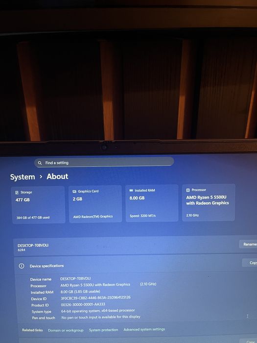 Laptop Lenovo IdeaPad 3 - Ryzen 5,8GB RAM, SSD 512GB, Radeon Graphics