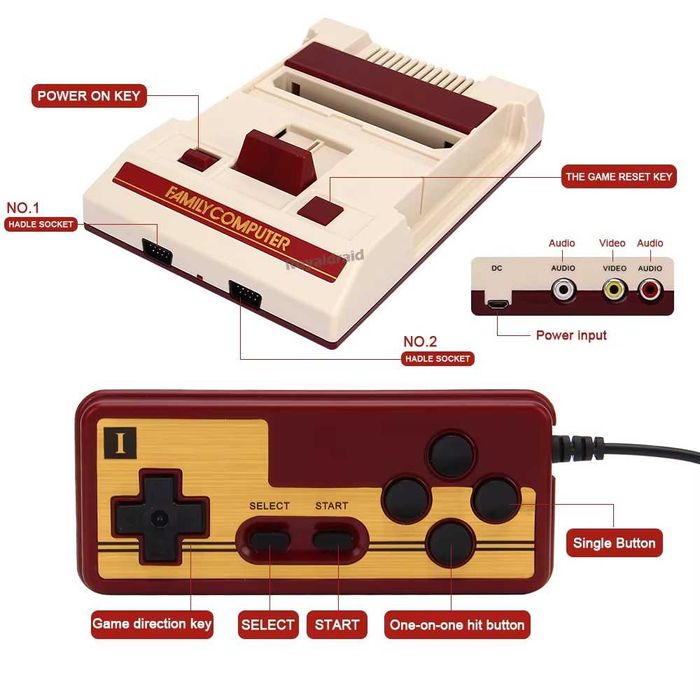 Joc TV 8 bit Terminator clona Nintendo, NOU cutie,jocul copilariei,NES