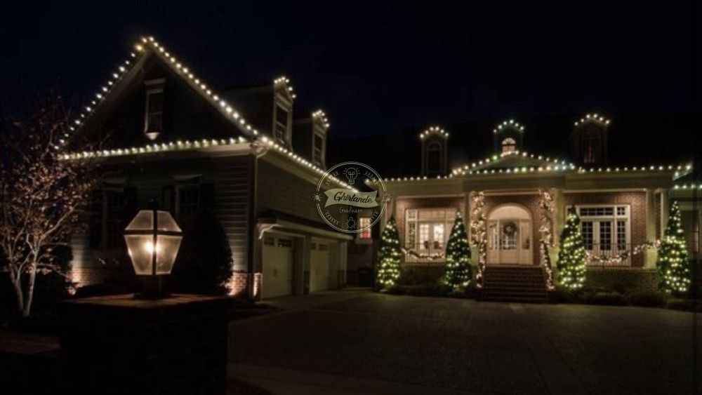 Ghirlanda Luminoasa de Exterior, Lumina Calda /Rece, Lungime 22 m, cu