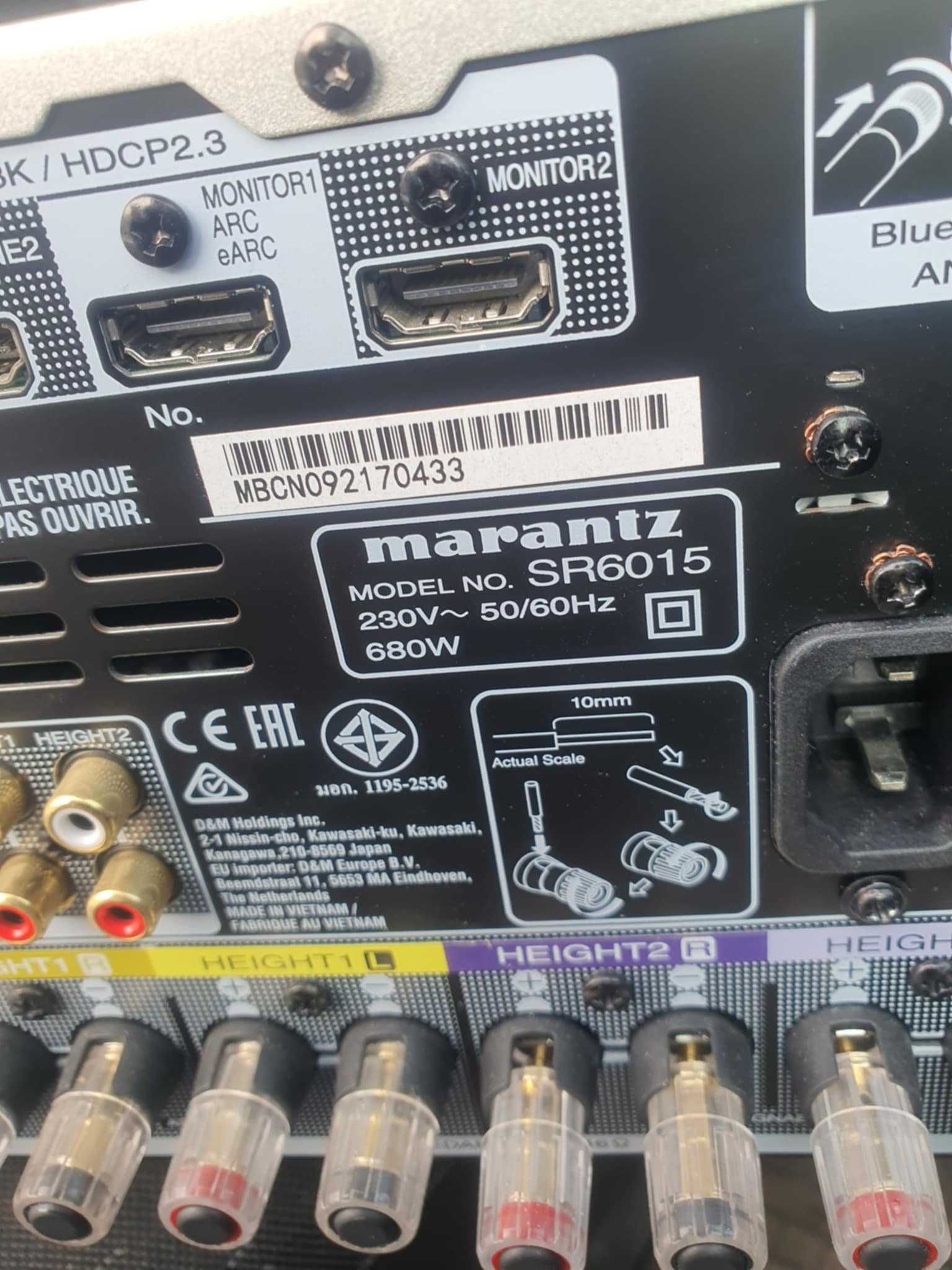 Ресивър Marantz SR6015 - 9.2 канален Full 8K