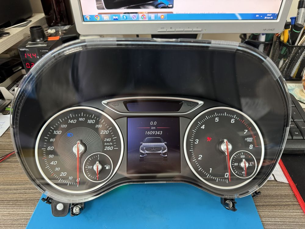 Километраж Мерцедес B class w246 с цветен дисплей