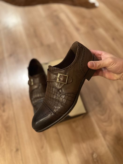Pantofi piele Monk - 43 - de la D’S Damat