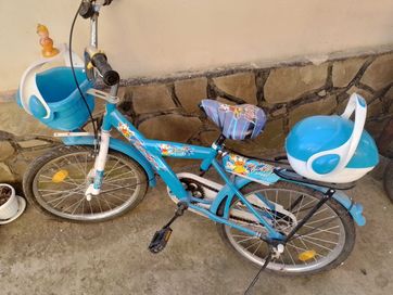 Детско колело - Велосипед с помощни колела за дете от 5 до 12 год