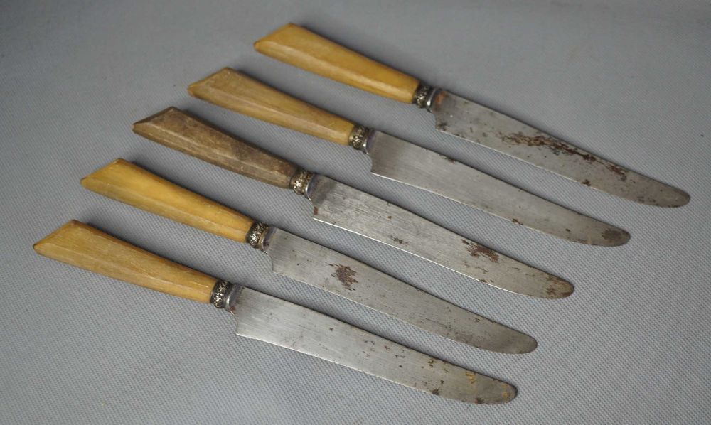 Veritable 5 Стари Френски ножа нож със сребро