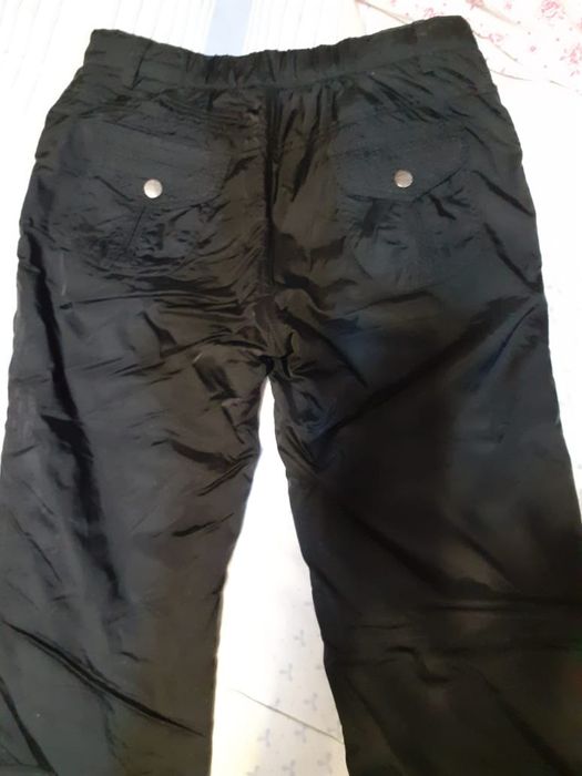 Брюки жен болоневые, голубые спортивные