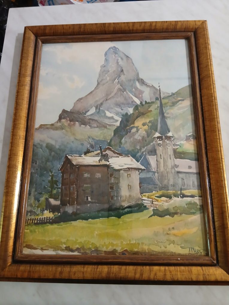 Litigrafie/print numerotat semnata de pictorul francez N. Malkovitch