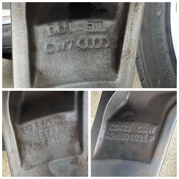 Jante ORIGINALE Audi pe 19’ tip Rotor / Turbine 5x112