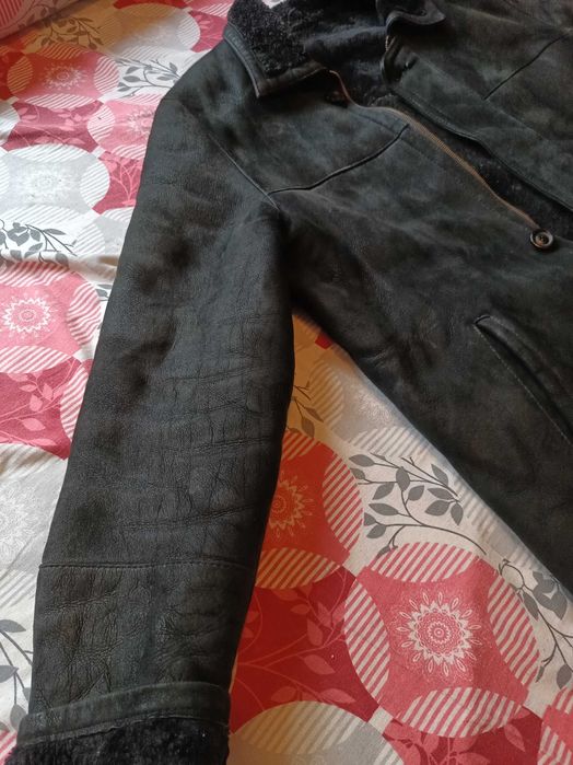 Geaca bărbați iarna tip cojoc / blana, marime XL- XXL ,călduroasă