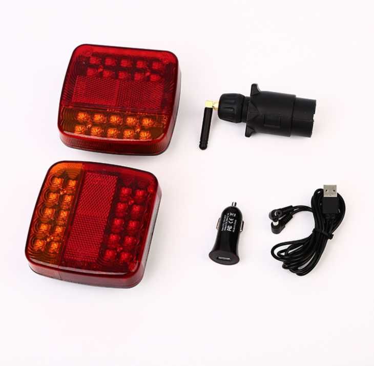 Безжични Wireless С Магнит 12V-24V Led Диодни Стопове, 5 Функции