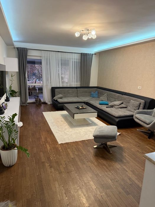 Canapea si masuta living gri