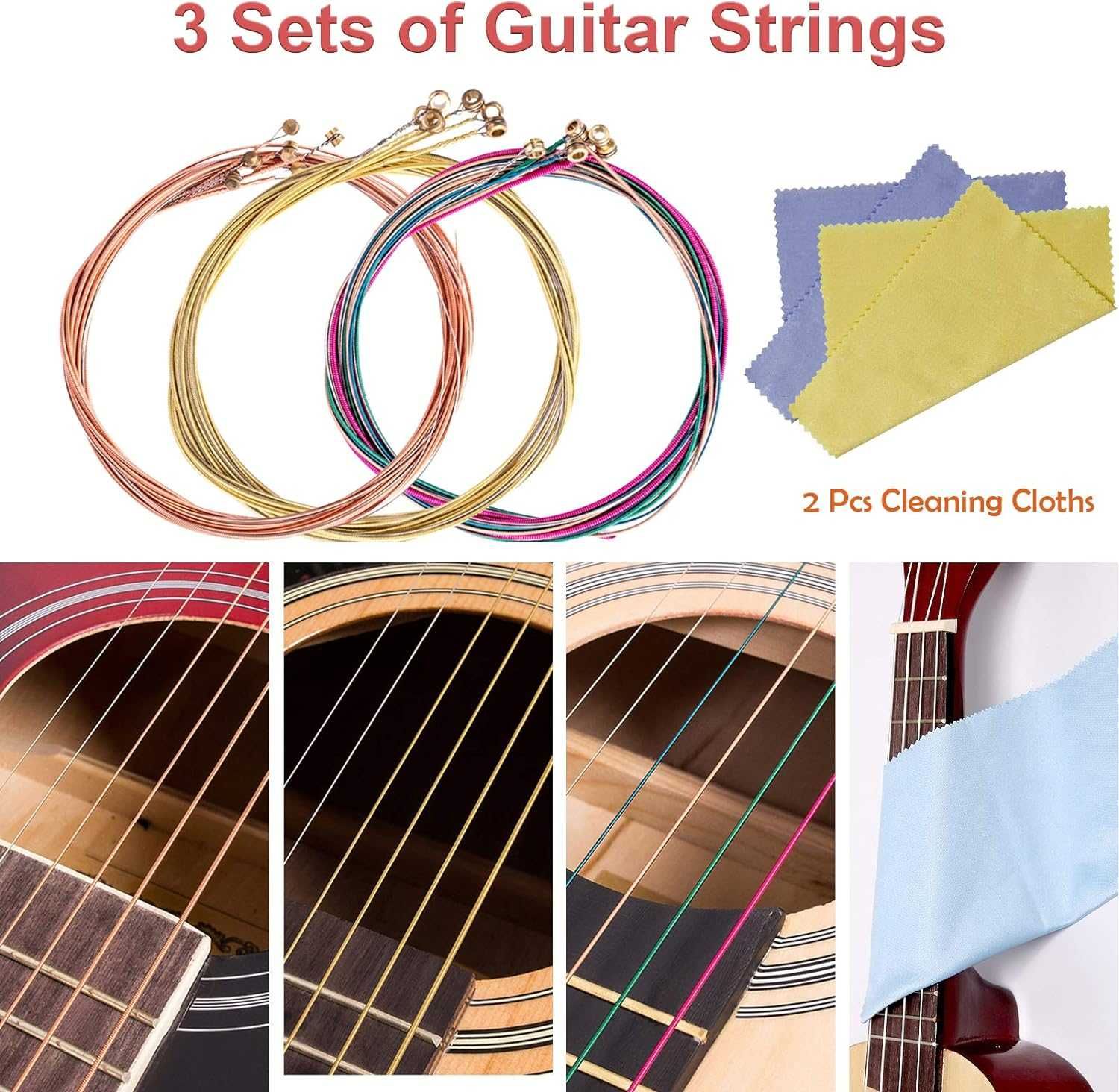 Set 78 accesorii chitara, alege, string winder, corzi, 85Lei