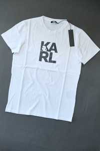 Промо KARL LAGERFELD-S/М/XL-Оригинална бяла мъжка тениска