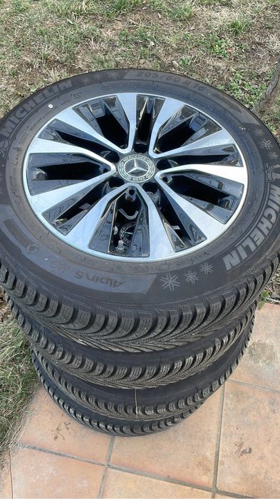 Jante originale mercedes cu cauciucuri noi de iarna