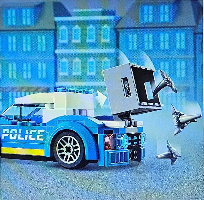 LEGO City Politia in urmarirea furgonetei cu inghetata 60314,317 piese
