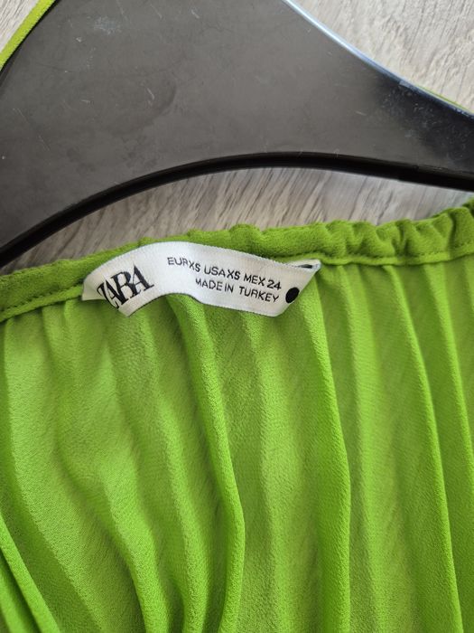 Bluză Zara voal plisat