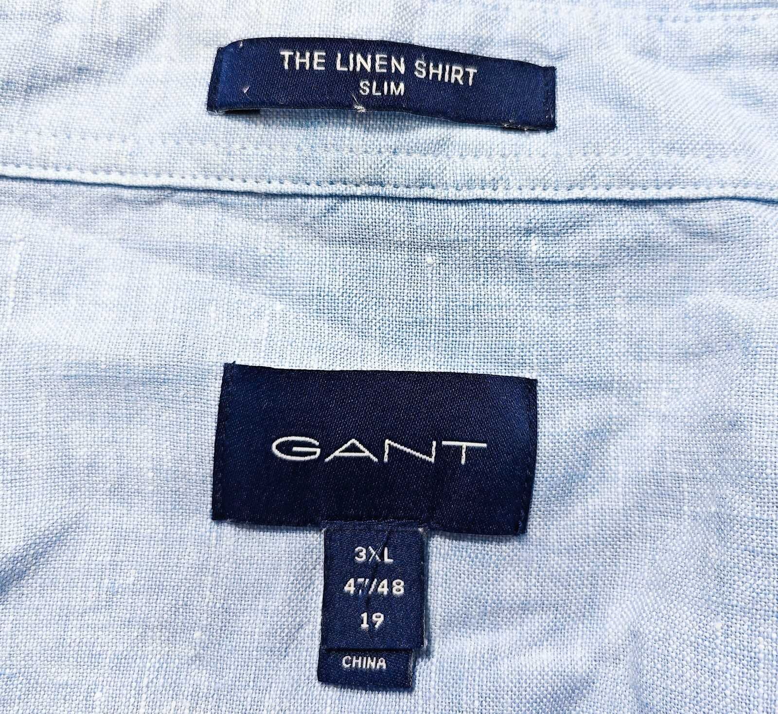 GANT 100% Ленена мъжка риза Размер XXXL / 3XL