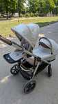 Количка Cybex Gazelle S Lava Grey за близнаци или породени деца