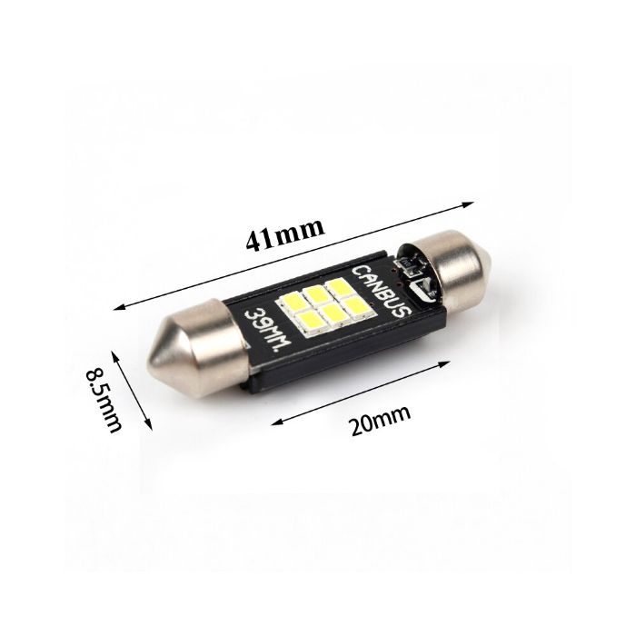 Комплект сулфидни CANBUS LED крушки 36мм/39мм/41мм