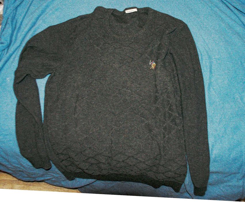 { 50 LEI PRET NOU} [original]Pulover USPA Gri Model Mărime M