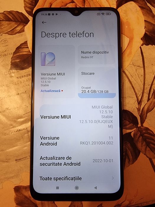 Telefon Xiaomi Redmi 9T Dual SIM 6.53" 128GB / 6GB 6000mAh 48MP 18W