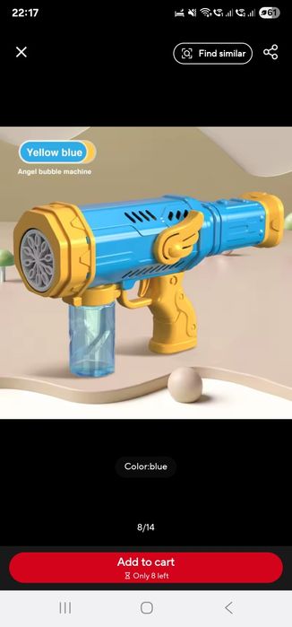 Pistol cu bule săpun