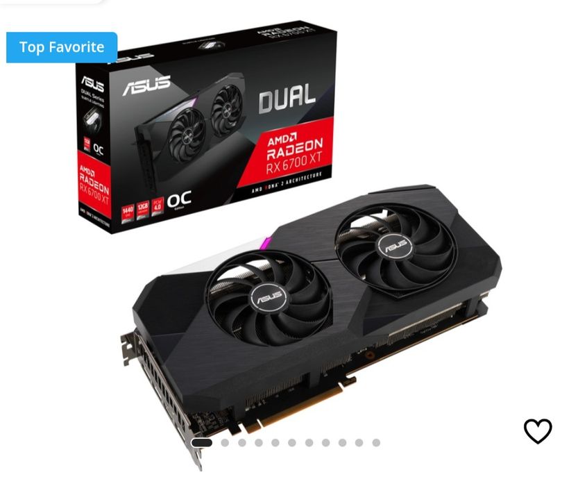 Placa video AMD ASUS RX 6700 XT, 12GB GDDR6, 192-bit