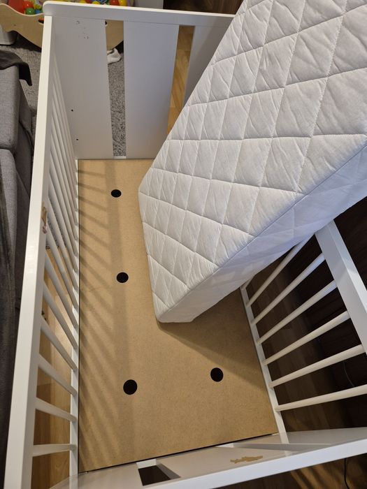 Patut bebe 120x60 cu saltea fibra de cocos