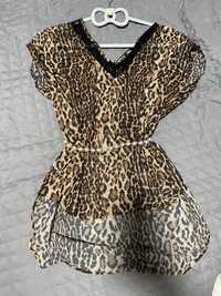 Bluza koton leopard