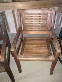 Set masa cu 6 scaune lemn masiv pt. gradina