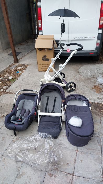 Бебешка количка 3 в 1 Chipolino Electra – кош, столче и седалка