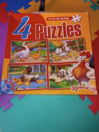 4 puzzle animale