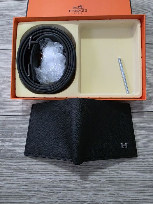 Set cadou Curea + Portofel Hermes
