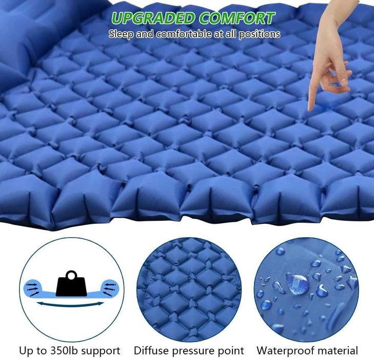 Saltea camping, gomflabila, 2 Persoane, 200x130CM, Redus de la 250RON